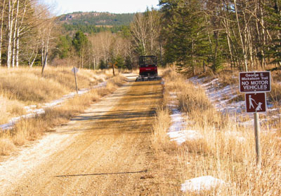 The Tow-Behind FlexSteel brush preps biking and hiking trails for the season ahead, by leveling out the aggregate, combing away any unwanted aggregate and debris, and refreshing the compacted soil for pleasant trails and paths.