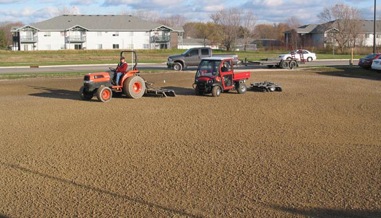 The FlexSteel brush will assist in preparing and making your parking lot for the year ahead, leveling out the aggregate and soil to remove low spots, refreshing the compacted soil to prevent damage or injury, and sprucing up the overall appearance.